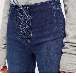 Free People High Rise Blue Jeans